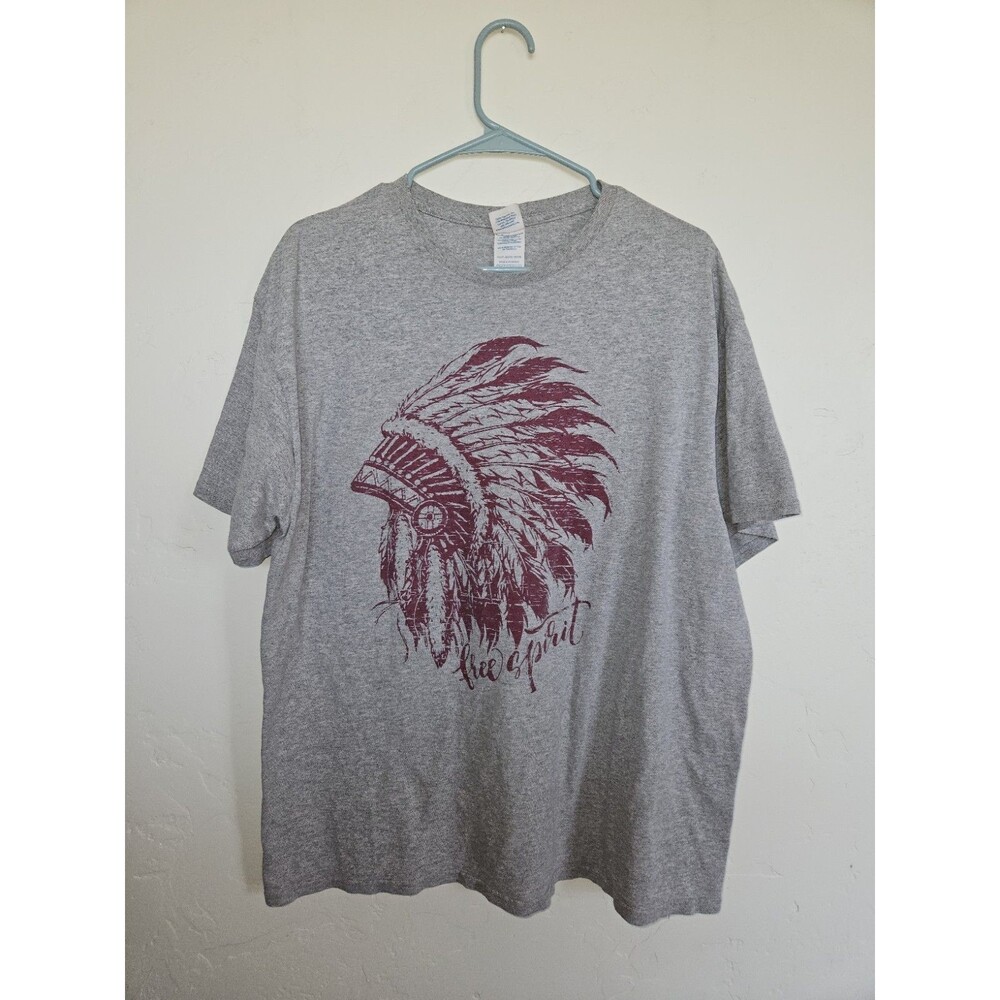 Delta Pro Weight Men's Gray Graphic Shirt, Free Spirit, Size XL
